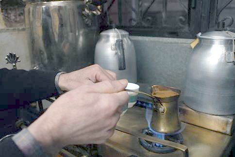 Let coffee boil