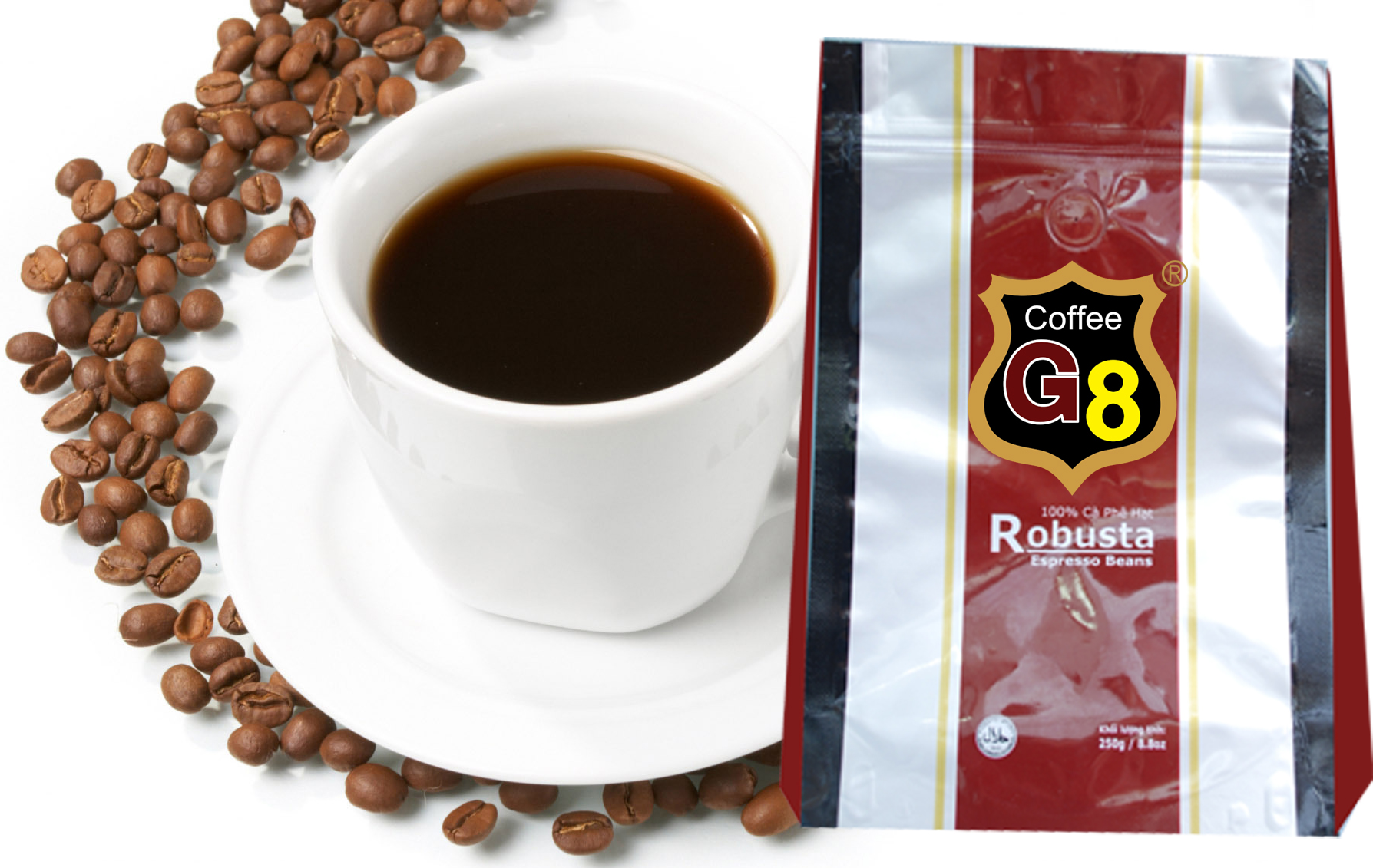 Robusta cà phê hạt sạch nguyên chất
